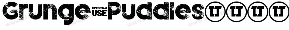 Grunge Puddles字体转换
